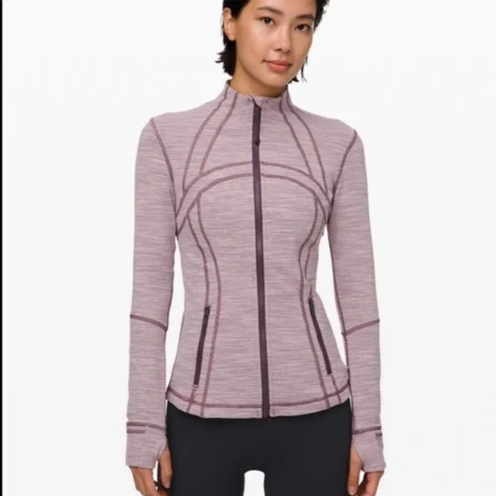 Lululemon Define Jacket Luon Gray Purple Stripe